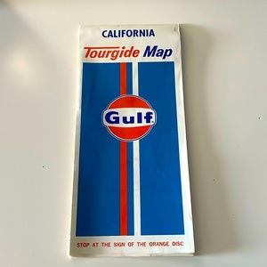 Gulf Tourguide Map - California - Mint Condition - 1971 Edition